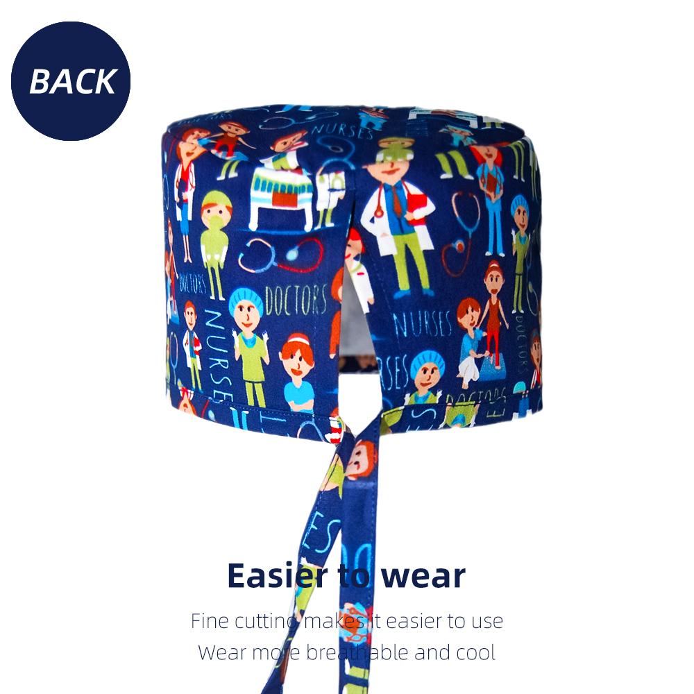 Новый ортопедия гинекология медицина кардиология стоматология медсестра врач рабочая шапочка для хирурга хлопок плюс повязка на голову женщина мужчина операционная хирургическая шапочка