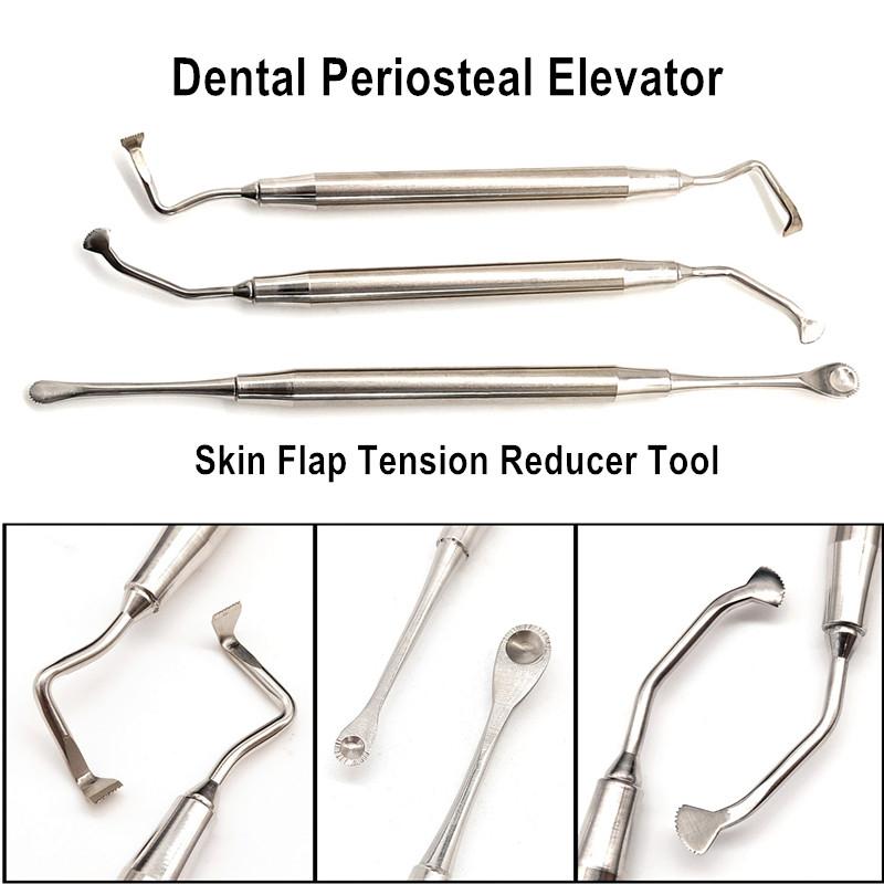 Хирургический инструмент для зубного имплантата, надкостничный подъемник для отражающего ретрактора, зубчатый кончик, инструмент для уменьшения натяжения кожного лоскута