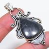 Подвеска из стерлингового серебра 925 пробы с натуральным серебряным блеском и обсидианом 2,52 дюйма z8Z57