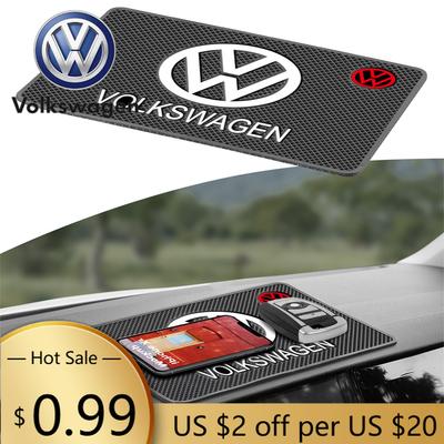 Для VOLKSWAGEN VW Автомобильная Приборная Панель Липкий Противоскользящий ПВХ Коврик Силиконовый Органайзер Для Volkswagen VW Golf Polo Beetle CC Passat JettaTou