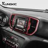 Отделка приборной панели из углеродного волокна для Kia Sportage 2017-2019 LHD RHD Выход кондиционера Внутренние аксессуары