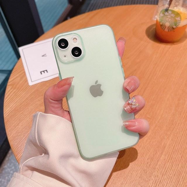 Тонкий мягкий чехол толщиной 0,3 мм для Iphone 14 11 13 12 Pro Max Mini Xr X Xs 7 8 Plus Se, матовый прозрачный чехол для телефона с защитой от царапин