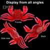 10CM/16.5G Slow Sinking Soft Crab Lure Long Casting Bionic Crab Bait Colorful PVC Artificial Bait Saltwater Freshwater Fishing Accessories