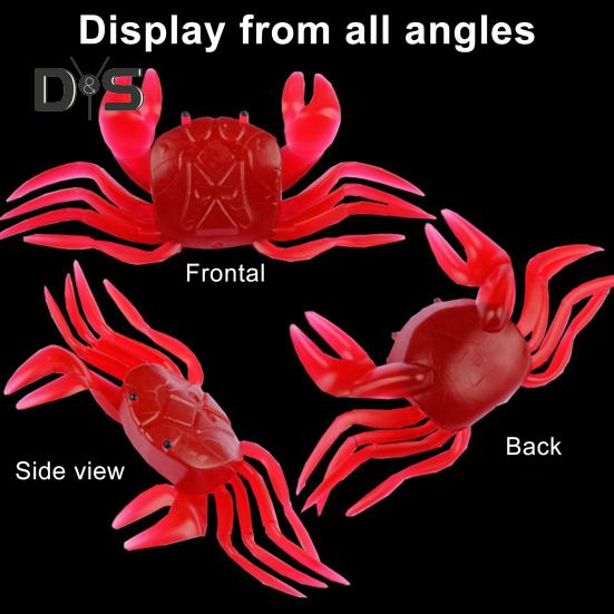 10CM/16.5G Slow Sinking Soft Crab Lure Long Casting Bionic Crab Bait Colorful PVC Artificial Bait Saltwater Freshwater Fishing Accessories