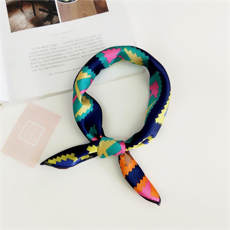 50 Spring/Summer New Small Scarf Small Square Scarf Women'S Professional Decoration Printed Professional Fashion Scarf