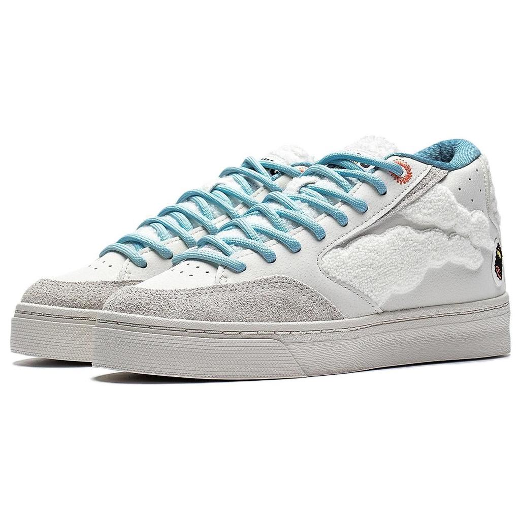 Li Ning Pablo Ientile X Weiwu 180 прочные легкие амортизирующие кроссовки средней высоты женские кроссовки жемчужно-белые AECS054-3