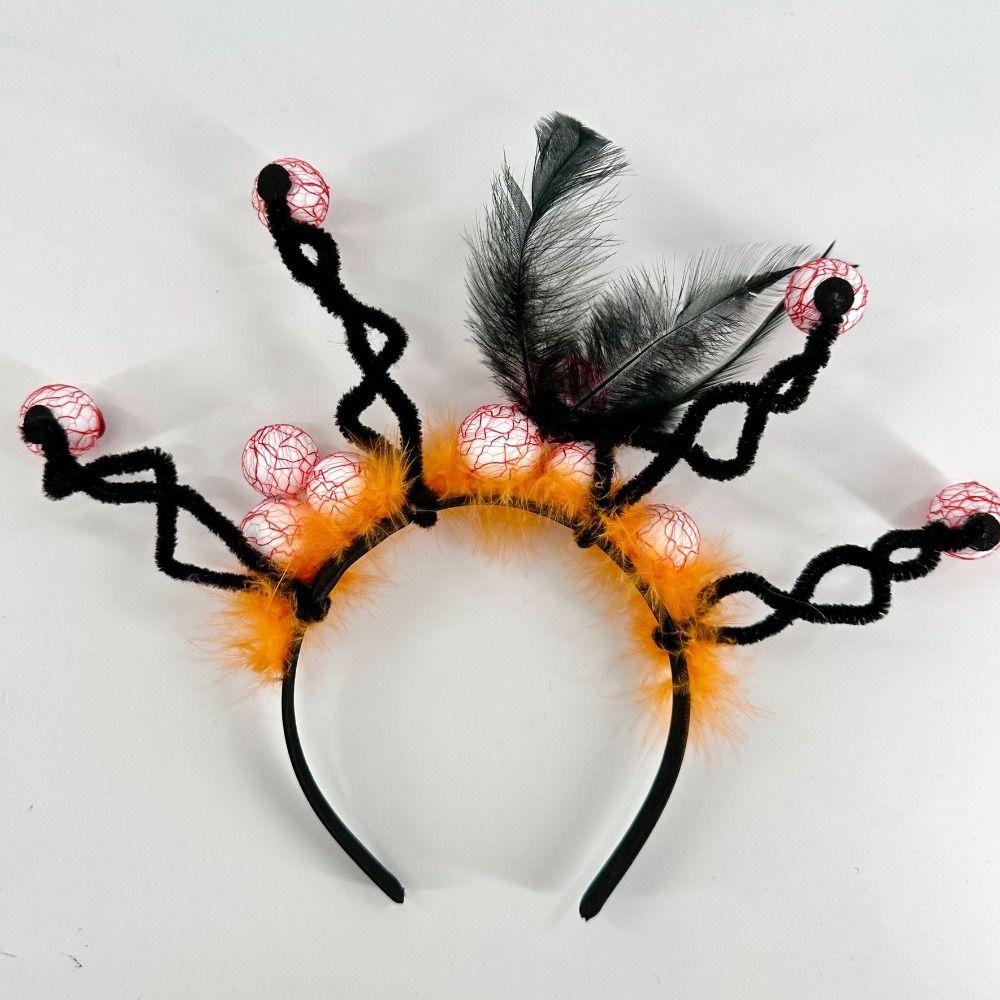 Party Decor Halloween Eyeball Headband Lightweight Horror Hair Hoop Spooky Hairband Cosplay Props