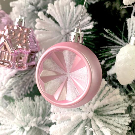 Набор рождественских украшений Небьющиеся пластиковые шары Снежинки Звезды Подвесное украшение для рождественской елки Праздник