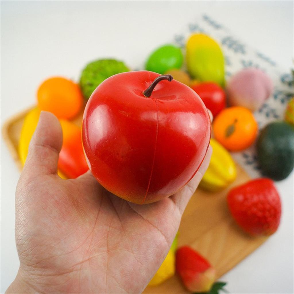 6Pcs Artificial Fruit Fake Fruit Simulation Fruit Photography Props for Kitchen Parties Decorations 24 Kind of Fruit