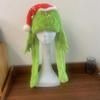 Christmas Green Plush Ear Moving Hat