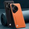Luxury PU Leather Case For Huawei Pura 70 Pro Plus Back Cover Matte Silicone Full Protection Phone Case For Huawei Pura 70 Ultra