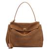 Ladies Suede Cow Genuine Leather Shoulder Bag Female Luxury Designer Portable Handbags Women's Work Commute Retro Cowhide Bags