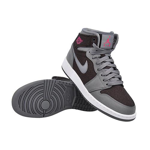 Jordan 1 Retro High GS Cool Grey Vivid Pink 332148-002