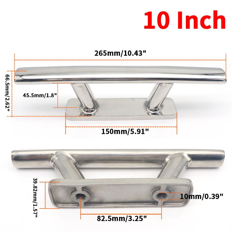 6" 8" 10" Аксессуары для лодок Морские швартовные утки из нержавеющей стали 316 Морские лодки Палубный док Утки Крепеж для яхт