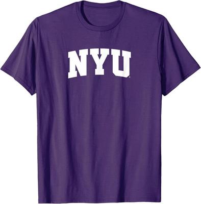 Университет Нью-Йорка NYU Violets Футболка с аркой и названием школы Унисекс