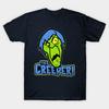 Мужская черная футболка с принтом The Creeper Печать на трансферной бумаге без вырезания Хлопковая футболка