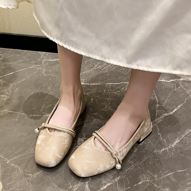 French Evening Wind Mary Jane Shoes Women's Summer Skirt Sandals New Light Mouth Soft Sole New Chinese Single Shoes