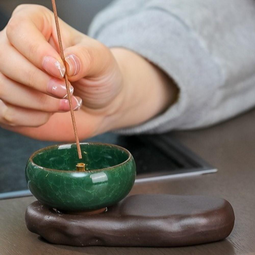 Traditional Ceramic Incense Stick Holder Creative Aromatherapy Base Yoga Studios
