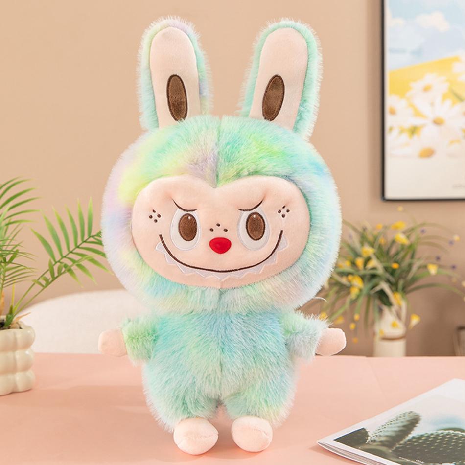 30СМ Милая Плюшевая Игрушка Кролик Лабу, Милая Кукла Bubble Mart, Мягкая Тряпичная Кукла, Детская Подушка, Подарок на День Рождения