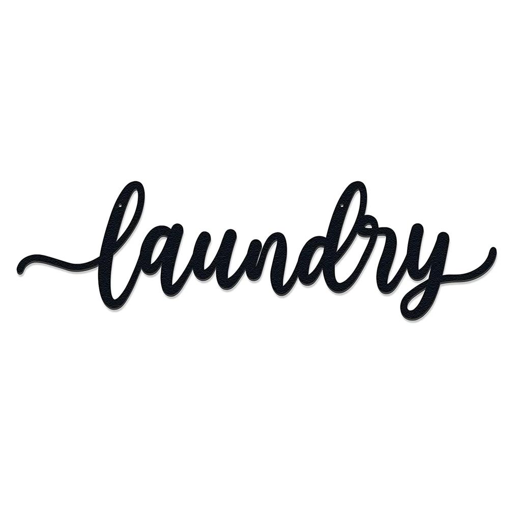 Laundry Room Decor Farmhouse Sign Wall Art Stylish Backdrop for Bathroom & Wash Room Elegant Wall Decoration & Accessories