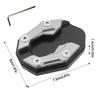 1PC Kickstand Side Stand For Yamaha Motorcycle Bike Support Plate Aluminum Alloy Motorbike Accessory Extension Pad Enlarger Plate