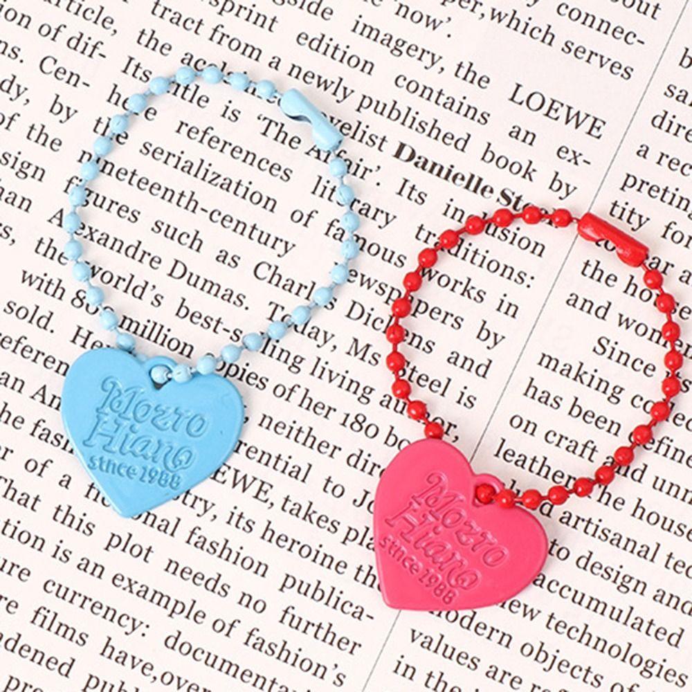 Fashion Heart Keychain Y2K Bag Key Chain Durable Love Pendant Keyring Girl