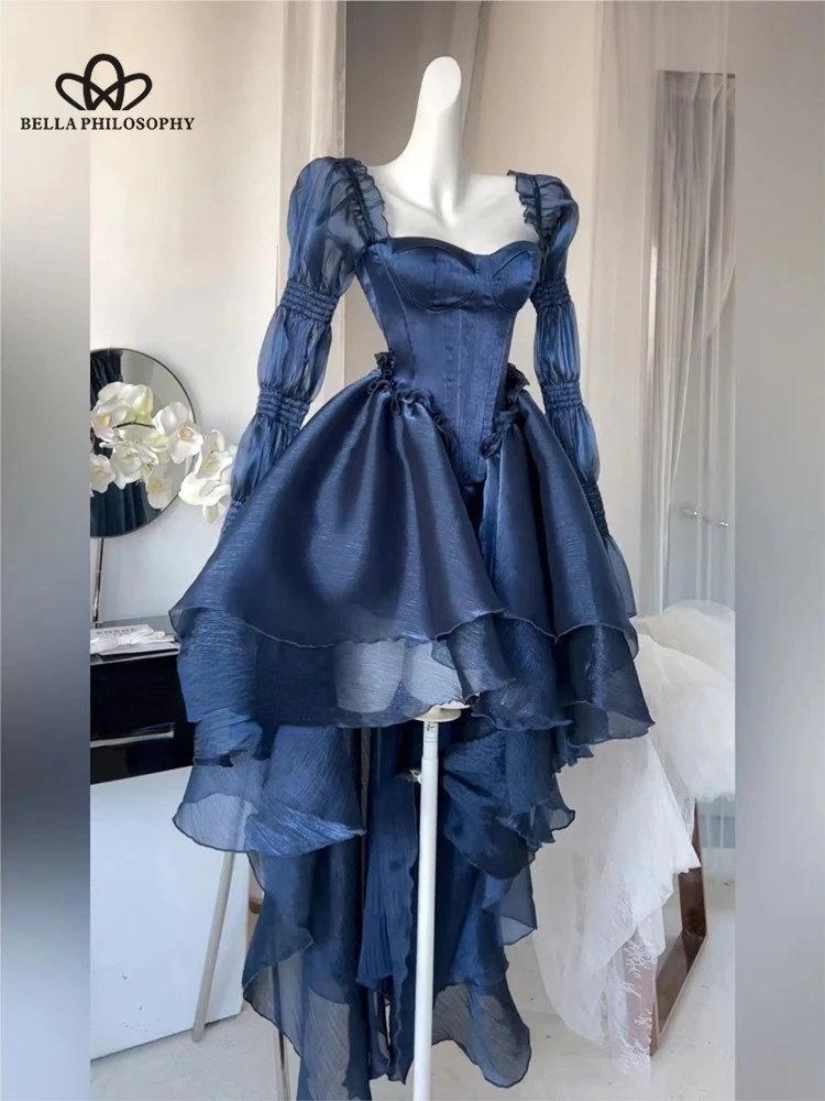 Весеннее элегантное белое платье феи с открытыми плечами, женское шикарное пышное платье принцессы, сетчатое пышное платье