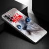 Funny Cat Dog Phone Case For Samsung Galaxy A21 A30 A50 A52 S A13 A22 A32 A33 A53 A73 5G A11 A12 A31 A51 A70 A71 A72 Black Cover