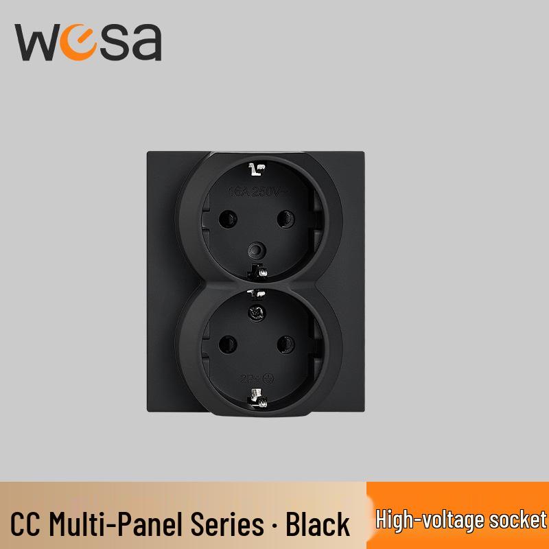 WESA Flame Retardant 16A European Standard Household Switch Socket
