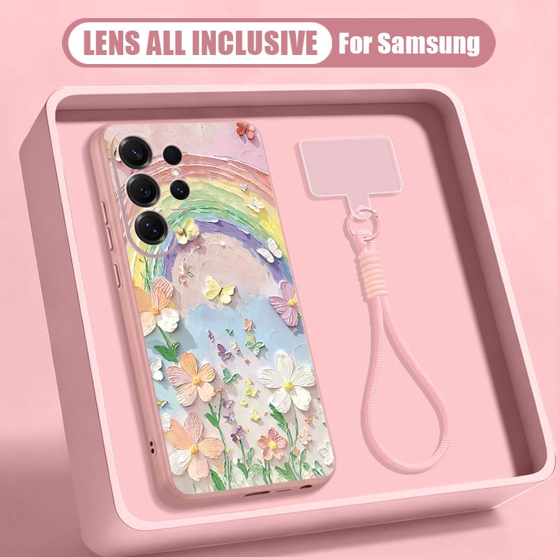 Чехол-картина маслом с цветочным принтом для Samsung S26 Ultra S25 FE S24 S24 Plus A57 A37 A17 A56 A36 A16 A55 A35 A15 A54 5G Гибридный Магнитный Матовый Чехол