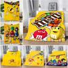 Мультяшное Шоколадное M-M&M's Логотип Печатное Одеяло Пледы для Пикника Теплое Одеяло Мягкое Удобное Одеяло Домашнее Путешествия Подарок на День Рождения