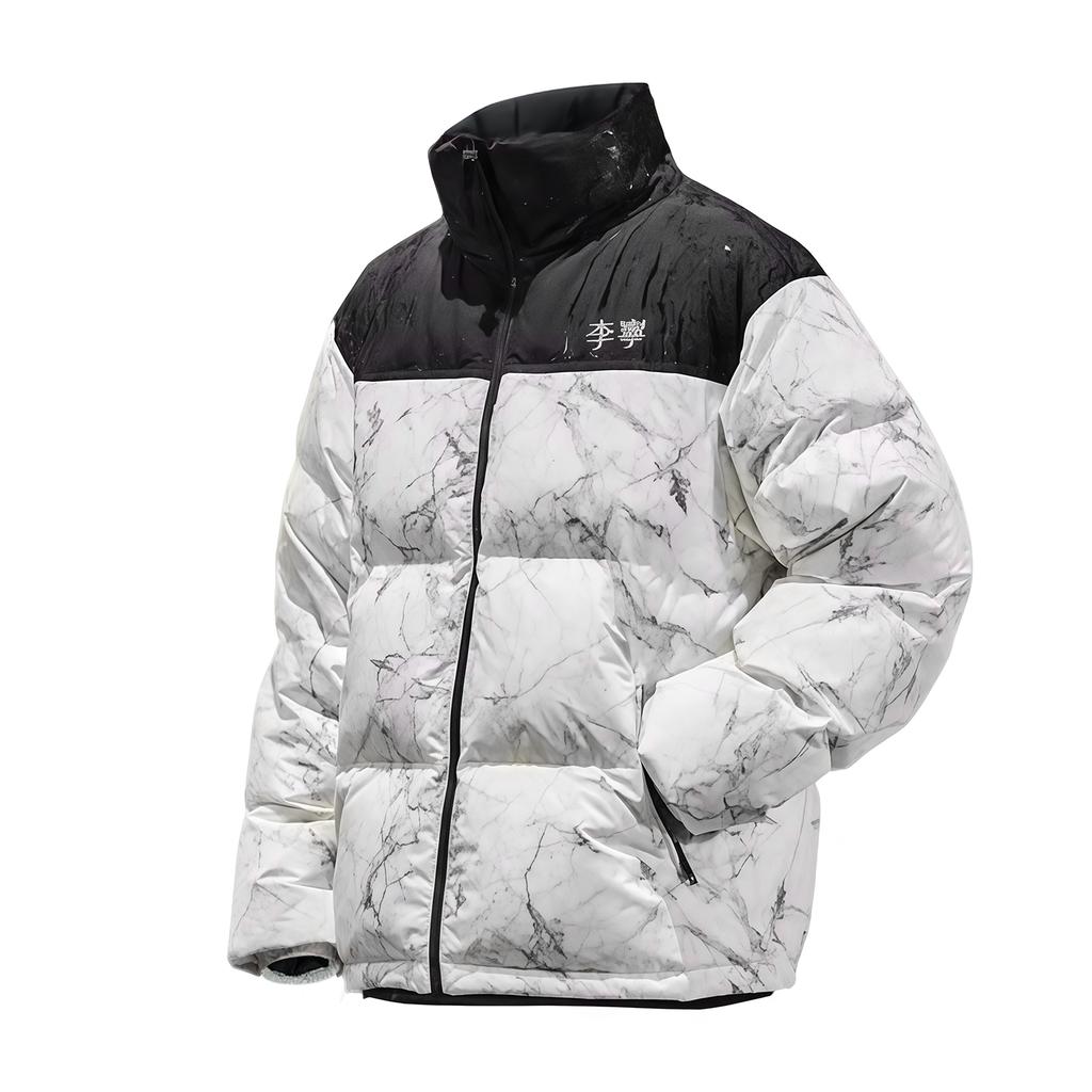 Мужские пуховики Li Ning с воротником-стойкой, утепленные YTMU141-5