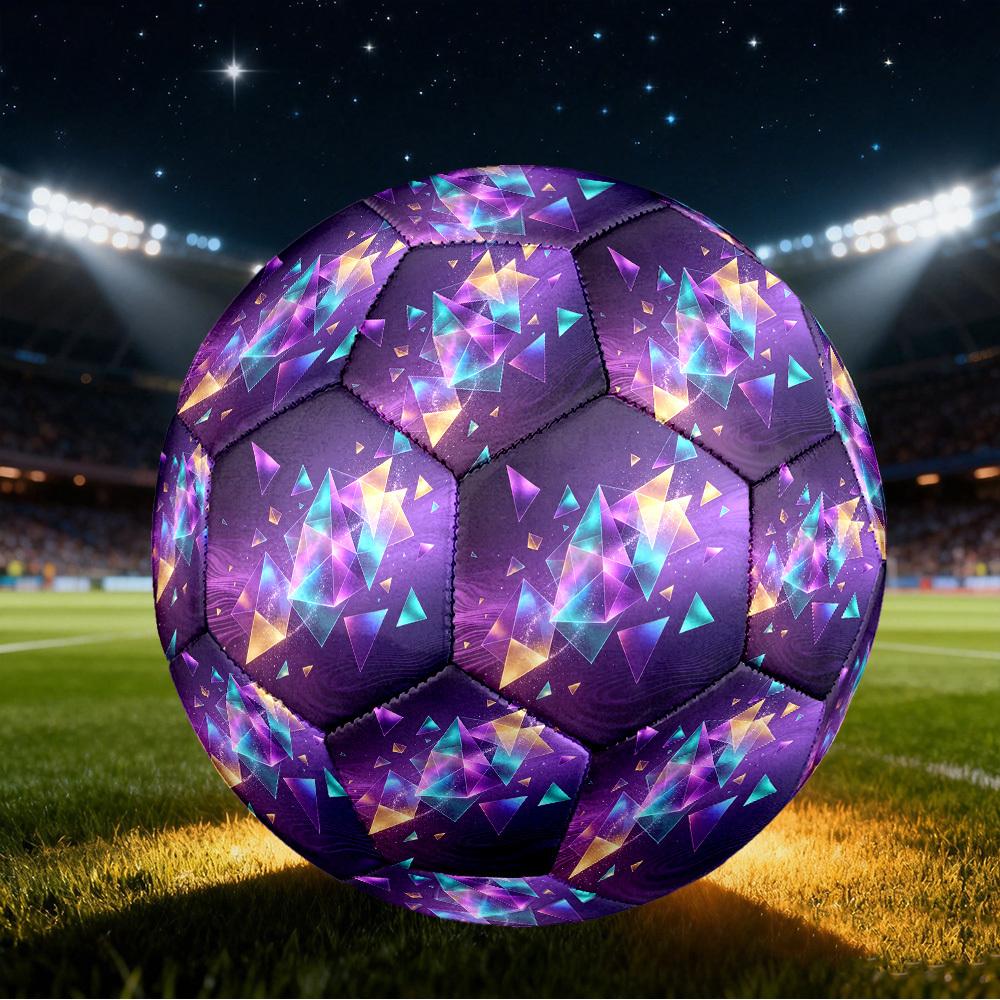 1pc Geometric Dreamscape Size 5 Soccer Ball Professional Match Training Football Indoor &Outdoor Sports Ball Lightweight Durable c6523