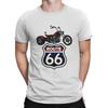 Motorcycle Chopper Route 66 Special TShirt Vintage 66 Route Casual T Shirt Hot Sale T-shirt For Adult Unisex