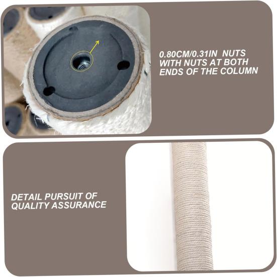 Когтеточка для кошек, Дерево для кошек, Запасной столб, Сизалевый столб для лазания и растяжки, 8 мм