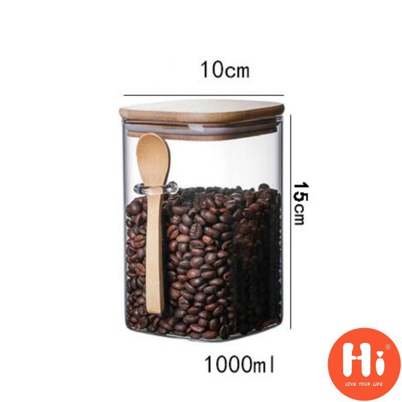 Высококачественная герметичная банка для специй с крышкой-ложкой, контейнер для приправ, резервуар для хранения кофе, кухонная бутылка для сахара, коробка для чая