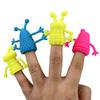 4 PCS Finger Puppets Soft Glue Cartoon Alien Figure Hand Theater Props Toys Educational Stuffer Gift For Kids