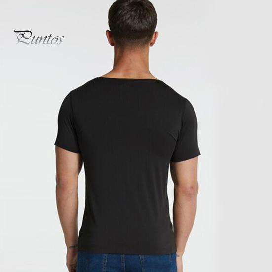 Мужские футболки Ice Silk, повседневная спортивная футболка с коротким рукавом, летняя дышащая влагоотводящая майка с V-образным вырезом