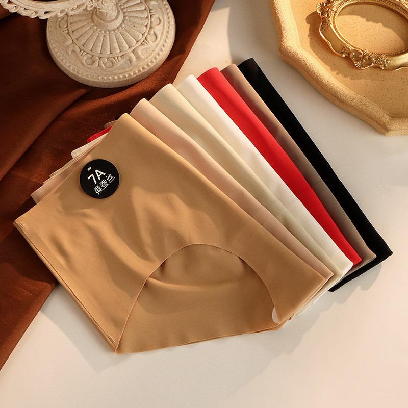 Женские трусики из шелка Mulberry Silk, однотонные, из ледяного шелка, ультратонкие, дышащие