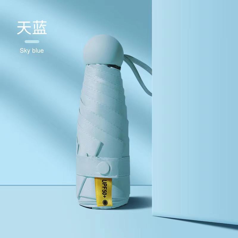 Мини пятислойный компактный портативный ультралегкий карманный зонт зонт от солнца плоский 60-слойный защита от ультрафиолета погоды и дождя двойного назначения