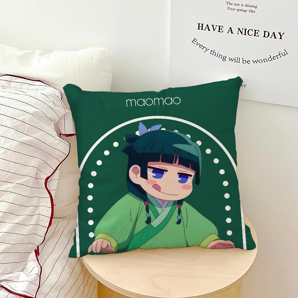 Anime Chibi Cute The A-Apothecary Diaries Maomao Soft Pillow Case for Sofa Living Room Home Office Decor Protective Covers Funda