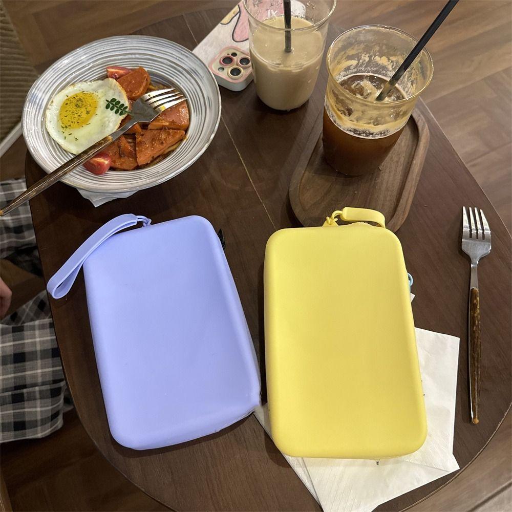 Прямоугольная многофункциональная сумка для хранения Morandi Color Small Item Bag Силиконовая косметичка для женщин