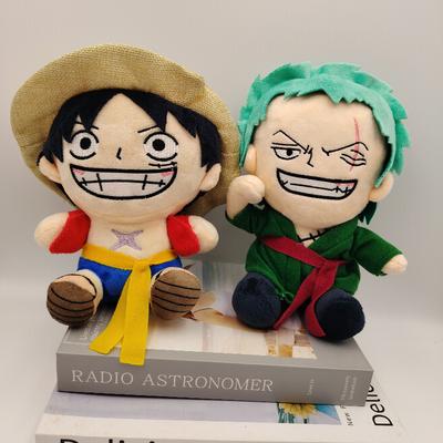 20-22 см Аниме Плюшевая игрушка One Piece Луффи Зоро Брелок Подвеска для рюкзака Детский Рождественский подарок игрушки украшение для комнаты мягкая набивная пушистая обнимательная