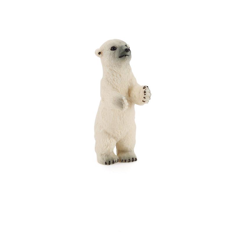 Simulation Bear Figurines Model Kids Toys Gift Wild Animals Action Figure Cute Decorations Models White Bear Figures Collection