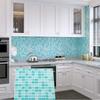 1pcs 3D Design Mosaic Tile Sticker Self-adhesive Peel and Stick Backsplash Wall Decoration