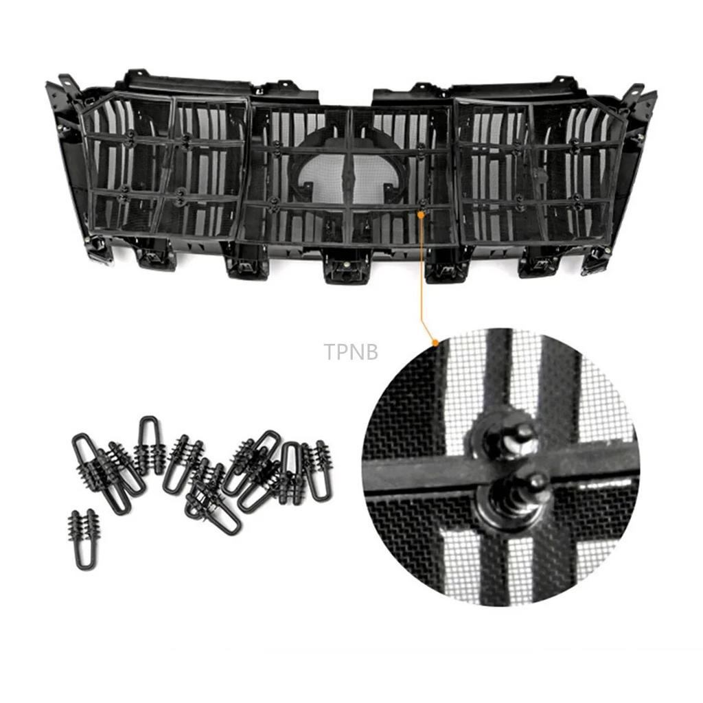 Хромированный стиль для Toyota Land Cruiser Prado 150 — сетка от насекомых, вставка в переднюю решетку, сетчатые аксессуары