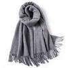 100 Pure Wool Scarves Women's Winter High-end Cashmere Oversized Shawl Gift