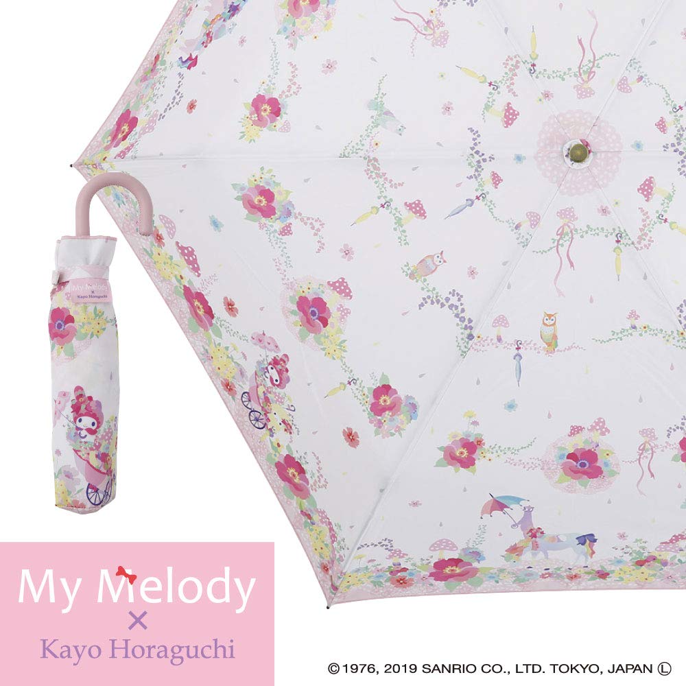 Складной зонт Ogawa Sanrio My Melody Kayo Haraguchi Collaboration Goods 12978 Womens