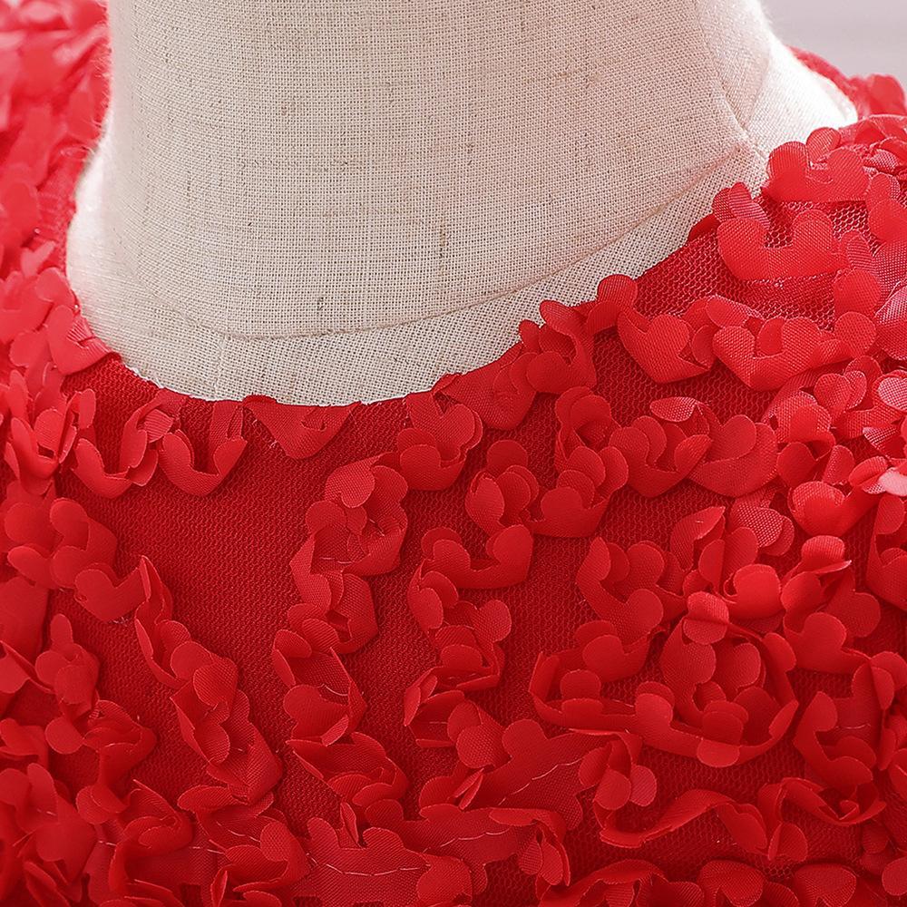 Платье-пачка с цветочным узором для девочек, зимняя одежда, детское платье принцессы на Рождество, день рождения, платья, детский костюм-пачка из бисера