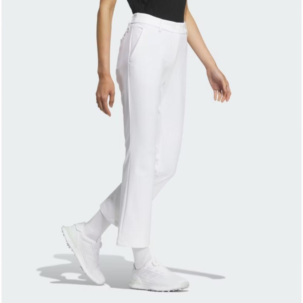 Adidas Golf 24fw Women S SeaSonal pantS Boot Cut 7 8 Stretch pantS Jd2848 White